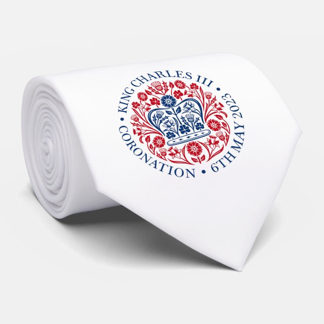 Corbata Coronación conmemorativa del Rey Británico III Car (Enrollado)