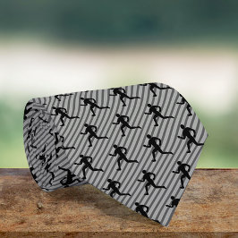 Corbata Corredora - Silhouette de un tipo en carrera - Tem