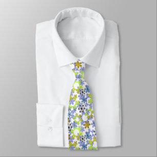 Corbata Corta copos de nieve de papel multicolores sobre b