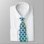 Corbata Cortar el cuello de la marca de helado de palmitos<br><div class="desc">Corta corbata de cuello de helado de palmita para el verano. Diseño alegre con color de fondo azul o personalizado.</div>
