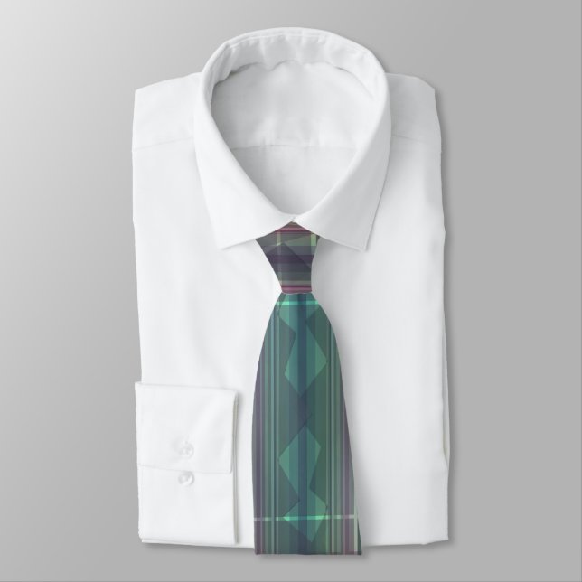 Corbata Cortar suave morado 34 - Diseño abstracto - Empate (Atado)