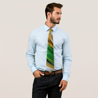 Corbata Corte Golden Green de los hombres
