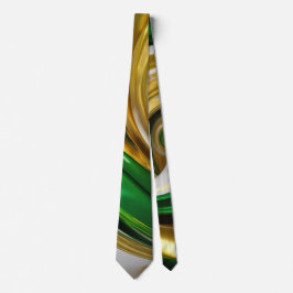 Corbata Corte Golden Green de los hombres