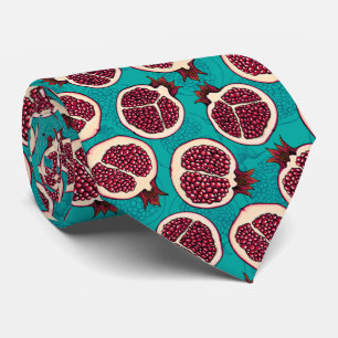 Corbata Cortes granadas de turquesa