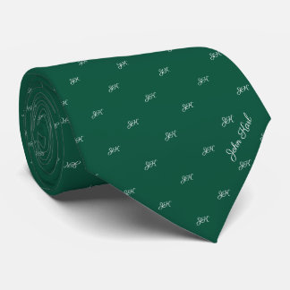 Corbata Cotización de monograma de nombre personalizado ve