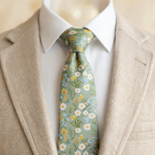 Corbata Cottagecore Prado de Flores Silvestres