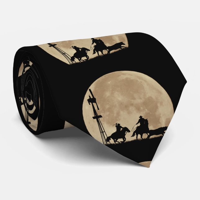 Corbata Country Western Cowboy (Enrollado)