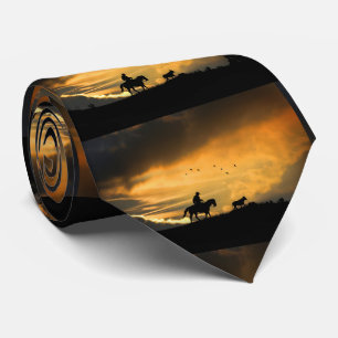 Corbata Country Western Cowboy y Steer