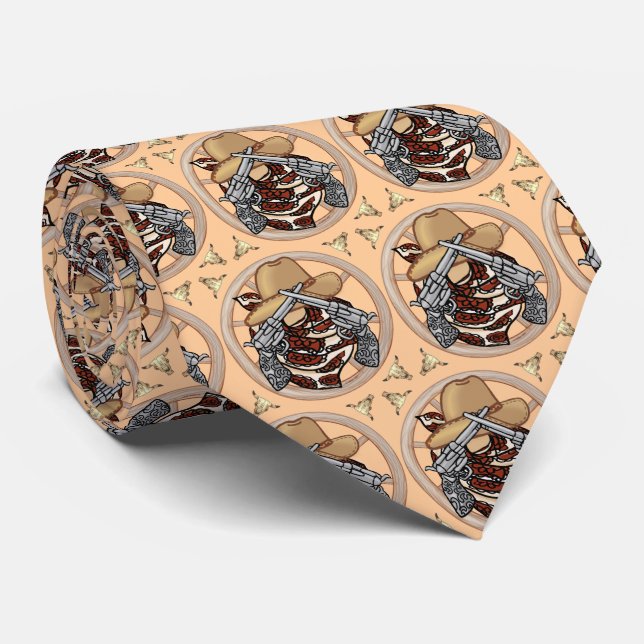 Corbata Cowboy del oeste de Texas (Enrollado)