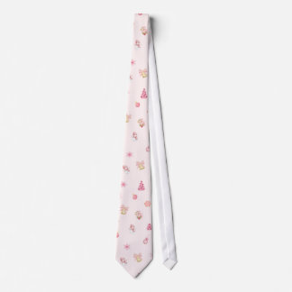 Corbata Cozy Pink Christmas Pattern