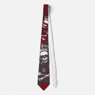 Corbata Cráneos y lazo del hueso