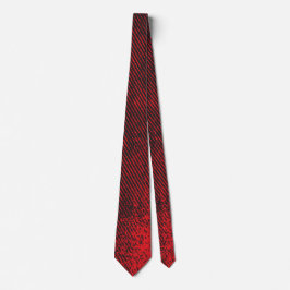 Corbata Cravate Dégradation rouge et noir Grunge