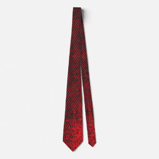 Corbata Cravate Dégradation rouge et noir Grunge