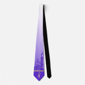 Corbata Cravate flèche faîtière kanak.Violet.