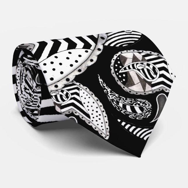 Corbata Crazy Paisleys (Enrollado)