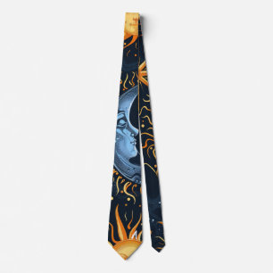 Corbata Crea tu propio Celestial de Azul Medianoche y Dora