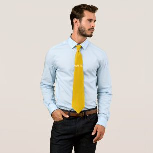Corbata Crea tu propio diseño personalizado amarillo