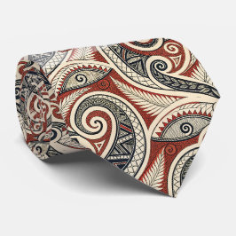 Corbata Crea Tu Propio Tribal Festivo Elegante Rojo Negro