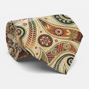 Corbata Crea Tu Propio Tribal Otoñal Festivo Audaz