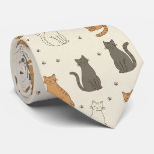 Corbata Cream Kitty y Huella de Garra 