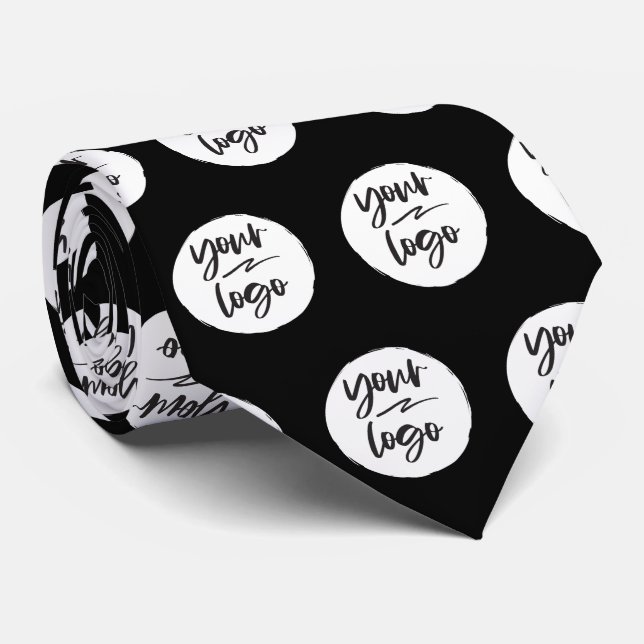 Corbata Crear propio color promocional de logotipo comerci (Enrollado)