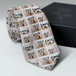 Corbata Crear un Collage de fotos Personalizado con 6 foto<br><div class="desc">Para obtener los mejores resultados,  recortar las fotos en cuadrados antes de subir. Un diseño de cuadrícula moderno con una impresión completa de sus fotos. Usa tus fotos o fotos favoritas para hacer un toque divertido para compartir con tus amigos.</div>