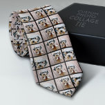 Corbata Crear un Collage de fotos Personalizado con 6 foto<br><div class="desc">Para obtener los mejores resultados,  recortar las fotos en cuadrados antes de subir. Un diseño de cuadrícula moderno con una impresión completa de sus fotos. Usa tus fotos o fotos favoritas para hacer un toque divertido para compartir con tus amigos.</div>