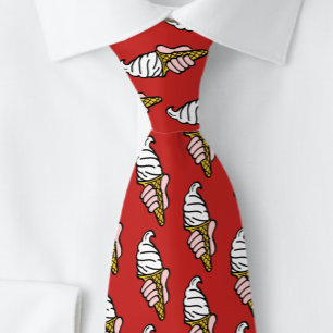Corbata Crema de hielo. Vendedor de helados