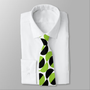 Corbata Crescentes Alternos 07a - Verde Marciano