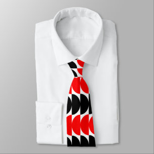 Corbata Crescents alternativos 02 - Rojo y Negro