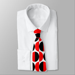 Corbata Crescents alternativos 07 - Rojo y Negro