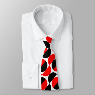 Corbata Crescents alternativos 07a - Rojo y Negro