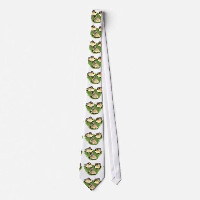 Corbata Crías de pato arlequín galés (Anverso)