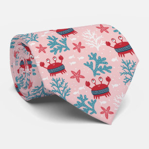 Corbata Criaturas del océano cúrcuma vida en el mar