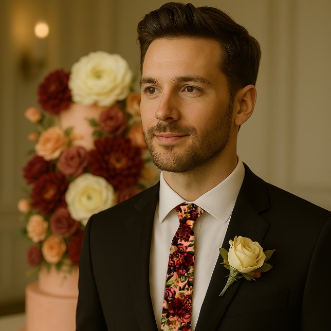 Corbata Crisantemo romántico en rosa gossamer (Subido por el creador)