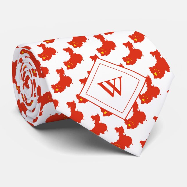 Corbata cristiana con monograma de CHINA (Enrollado)