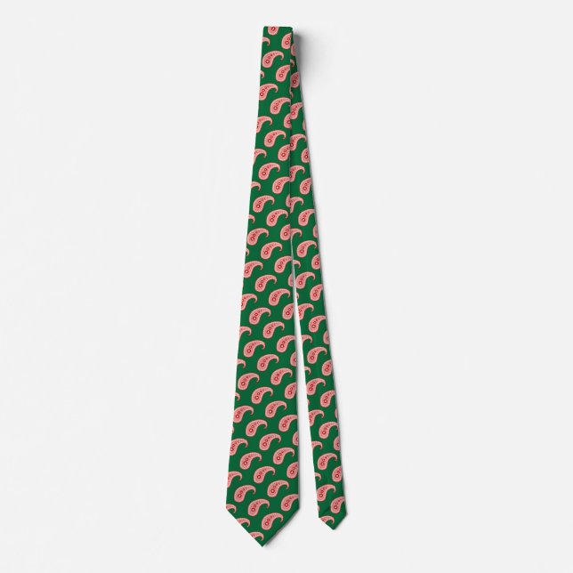 Corbata Cristmas Paisley (Anverso)