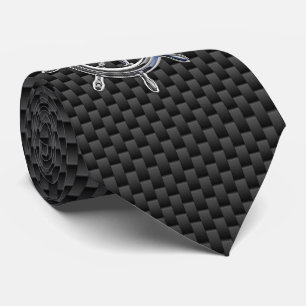 Corbata Cromado como rueda náutica al estilo de la fibra d