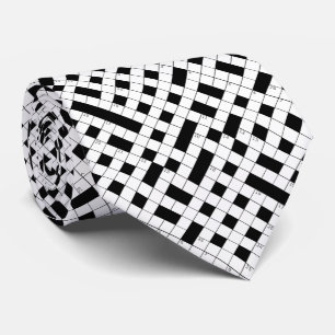 Corbata Crossword Puzzle Pattern Tie