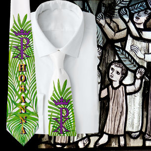 Corbata Crowne Chi Rho HOSANNA Palm Sunday