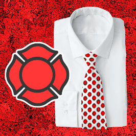 Corbata Cruce de St. Florian con pequeñas cruces