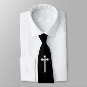 Corbata cruz cristiana