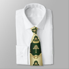 Corbata Cruz de la Iglesia Maronita y el Canto de Cuello C