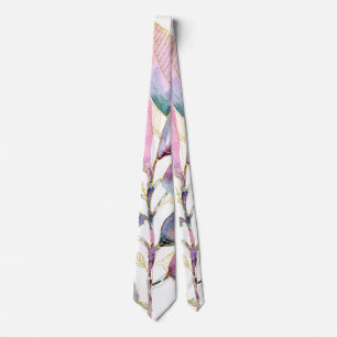 Corbata Cuaderno espiral de hojas botánicas de acuarela pa