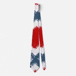 Corbata Cuadrado de la Libertad Patriótica Rojo Blanco & A