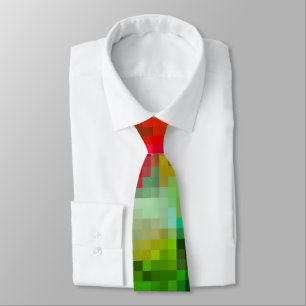Corbata Cuadrado de píxel geométrico poligonal borroso bri