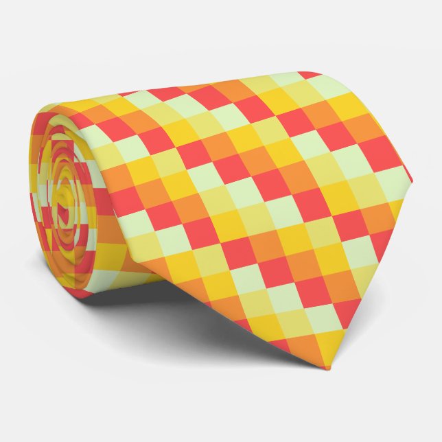 Corbata Cuadrados de color 07 (Enrollado)