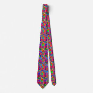 Corbata Cuadrados de cráneo de azúcar