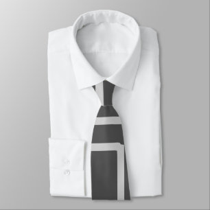 Corbata Cuadrados de Pizarra Blanqueada Retro Moderna en G