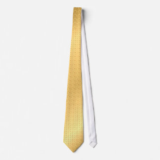 Corbata Cuadrados de satén - oro